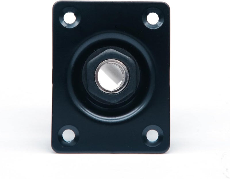 harpfeas Metal 1/4 Output Jack Plate Input Jack Socket for Tele SG Style Electric Guitar Parts Replacement (Black) - Image 2